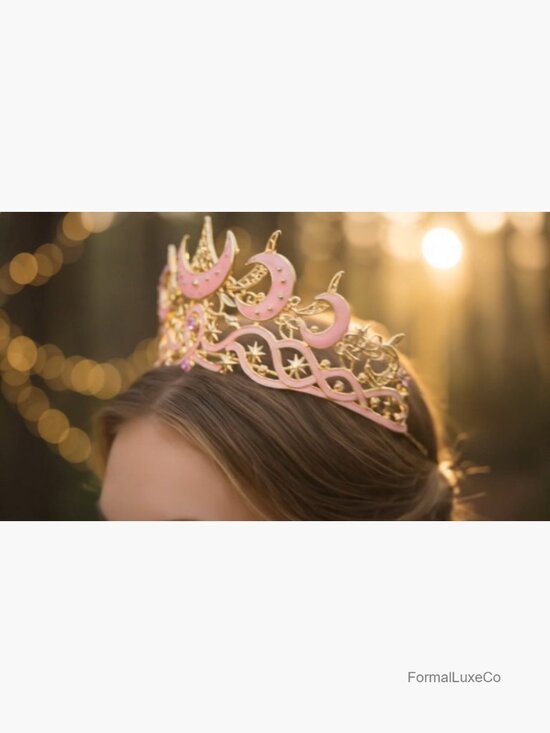 Celestial Queen Rhinestone Crown Tiara Headpiece Cosplay Bridal